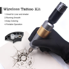 Load image into Gallery viewer, Complete Tattoo machine kit 4.5w Coreless motor Tattoo pen wireless/Adapter tattoo Power tattoo machine Set W/ Needle For Tattoo