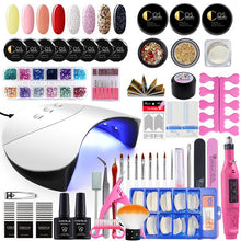 Load image into Gallery viewer, COSCELIA Gel Nail Polish Set Hybrid Varnishes with Base Top For Nails UV LED Lamp Gel Poly Kits Manicure Nails Gel Polish Set