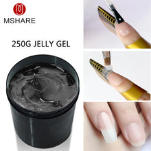 Load image into Gallery viewer, MSHARE 250g Clear Jelly Builder Gel for Nail Extension Fast Gel White Pink Brown
