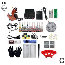 Load image into Gallery viewer, Compleet Tattoo Kit 1 Machines Gun Tattoo Accessoires Supply Permanente Make-Up Tattoo Set Body Art Gereedschap Zwarte Inkt Voor
