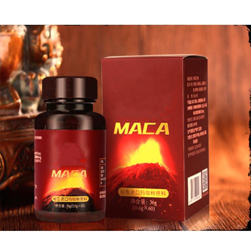 1 bottle / 2 bottles-Golden Horse Card Black Maca (Lepidium meyenii Walp) Enhance male energy, resist fatigue 1bottle=60p